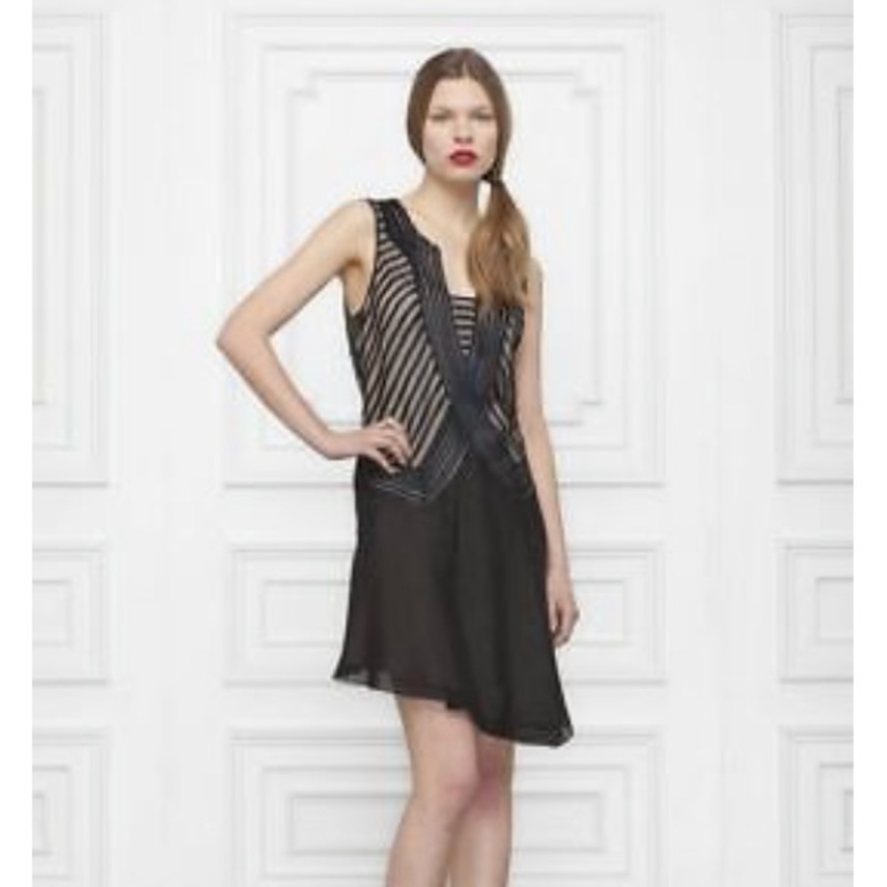 Anthropologie | Leifsdottir RARE Black Silk Cocktail Dress, Sz 8